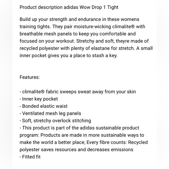 ADIDAS WOW DROP1 TIGHTS!!! โค๏ธ๐๐ฝโโ๏ธ๐๐พโโ๏ธ๐๐ผโโ๏ธ - Picture 11 of 11